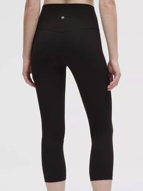 Lululemon ASU Align high-rise cropped Active Leggings in Black Workout Gym Sz 4